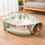 Thumbnail: Cat Tunnel Toy Bed Cushion Mat Pop Up Collapsible Tube