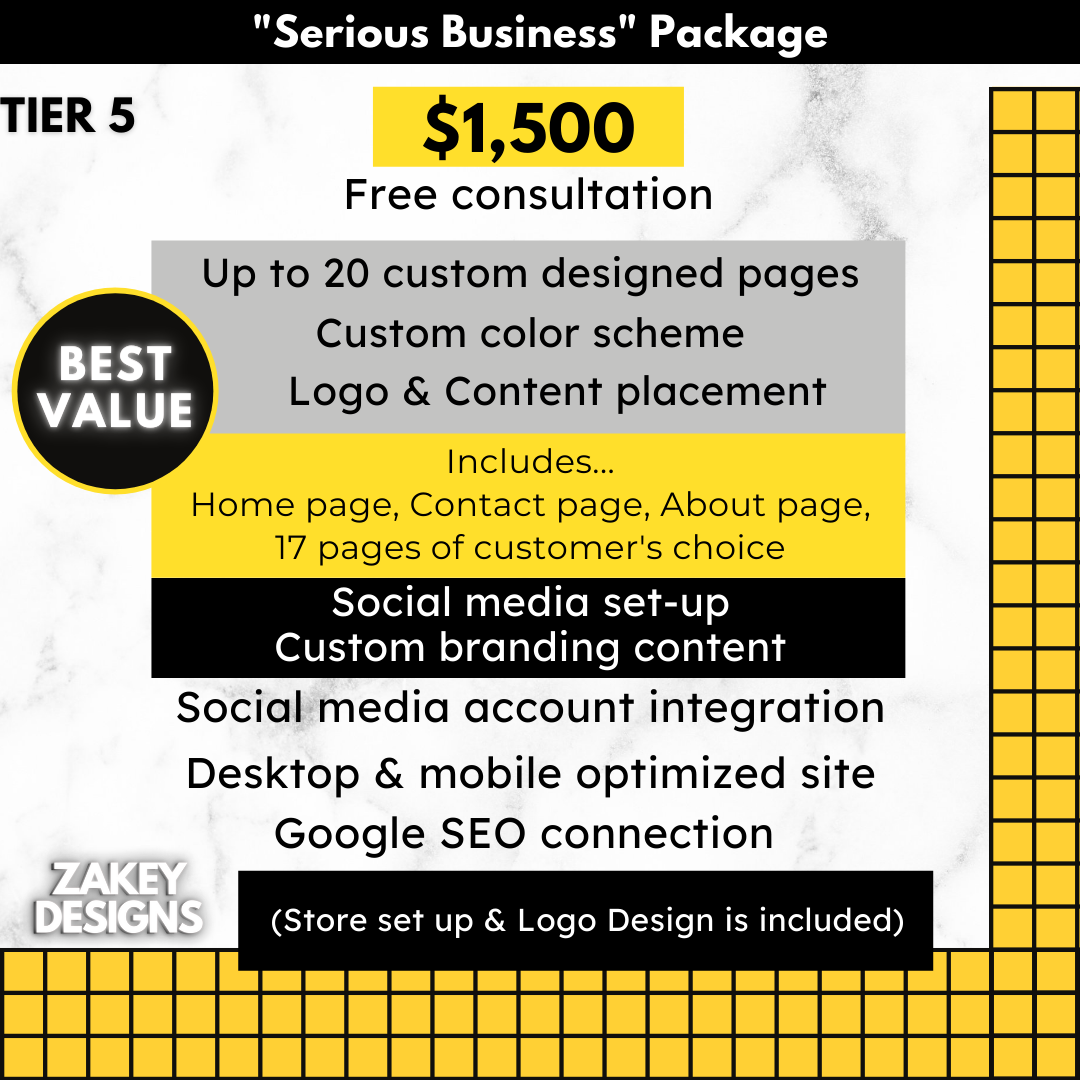 "Serious Business" Package