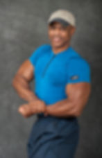 Vincent Ferguson in blue shirt