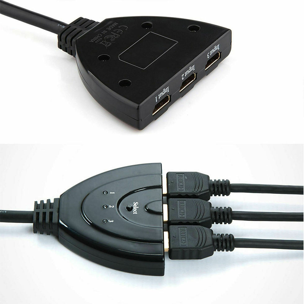 Miniatura: 3 Port HDMI Splitter Cable 1080/4K Switch Switcher HUB Adapter for HDTV PS4 Xbox