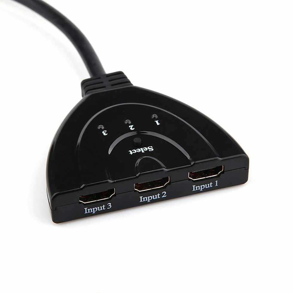 Miniatura: 3 Port HDMI Splitter Cable 1080/4K Switch Switcher HUB Adapter for HDTV PS4 Xbox