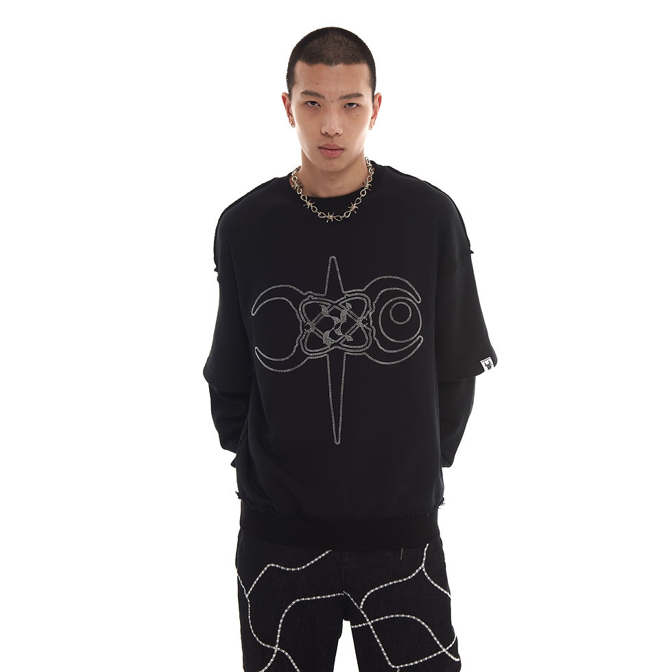 縮圖：Logo Rhinestone Wand Sweatshirt