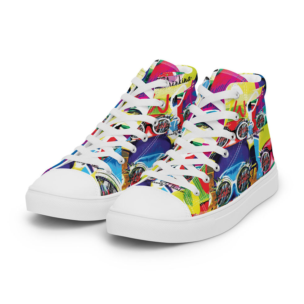 Thumbnail: Men’s high top canvas shoes