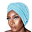 Thumbnail: PRE-TIED Women African Turban With Rose Braided Knot Bonnet Beanie Cap Headwrap|