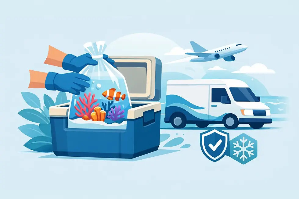Como transportar coral vivo com segurança