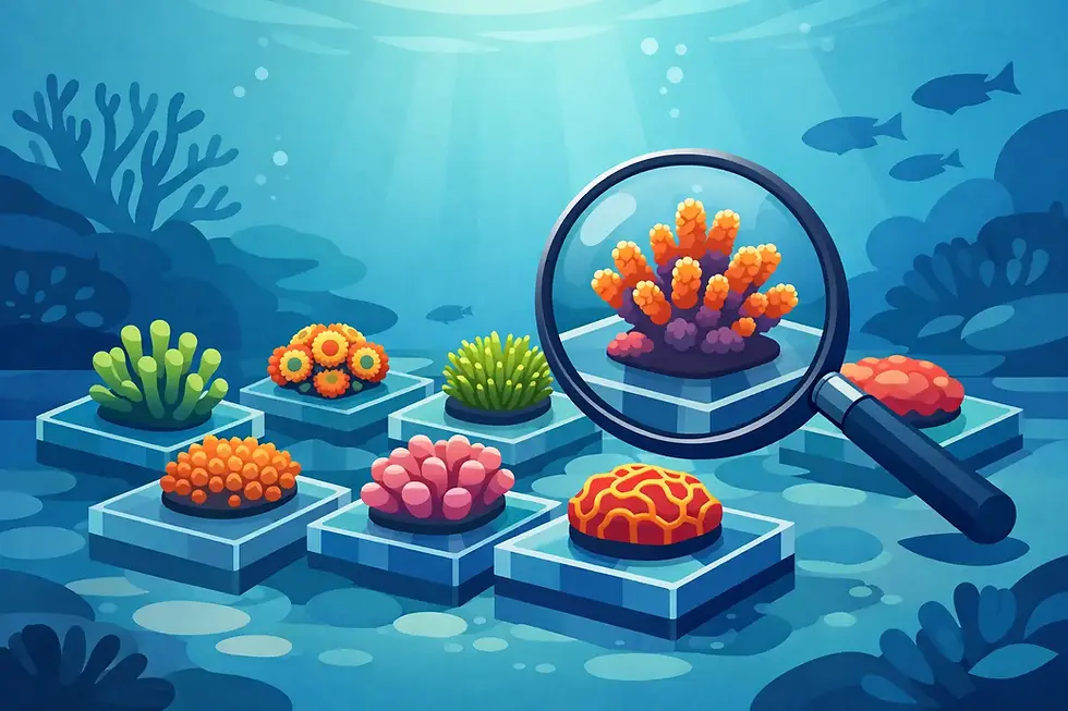 Benefícios do coral WYSIWYG no seu reef