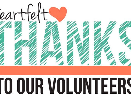 Thank you to our volunteer church family!