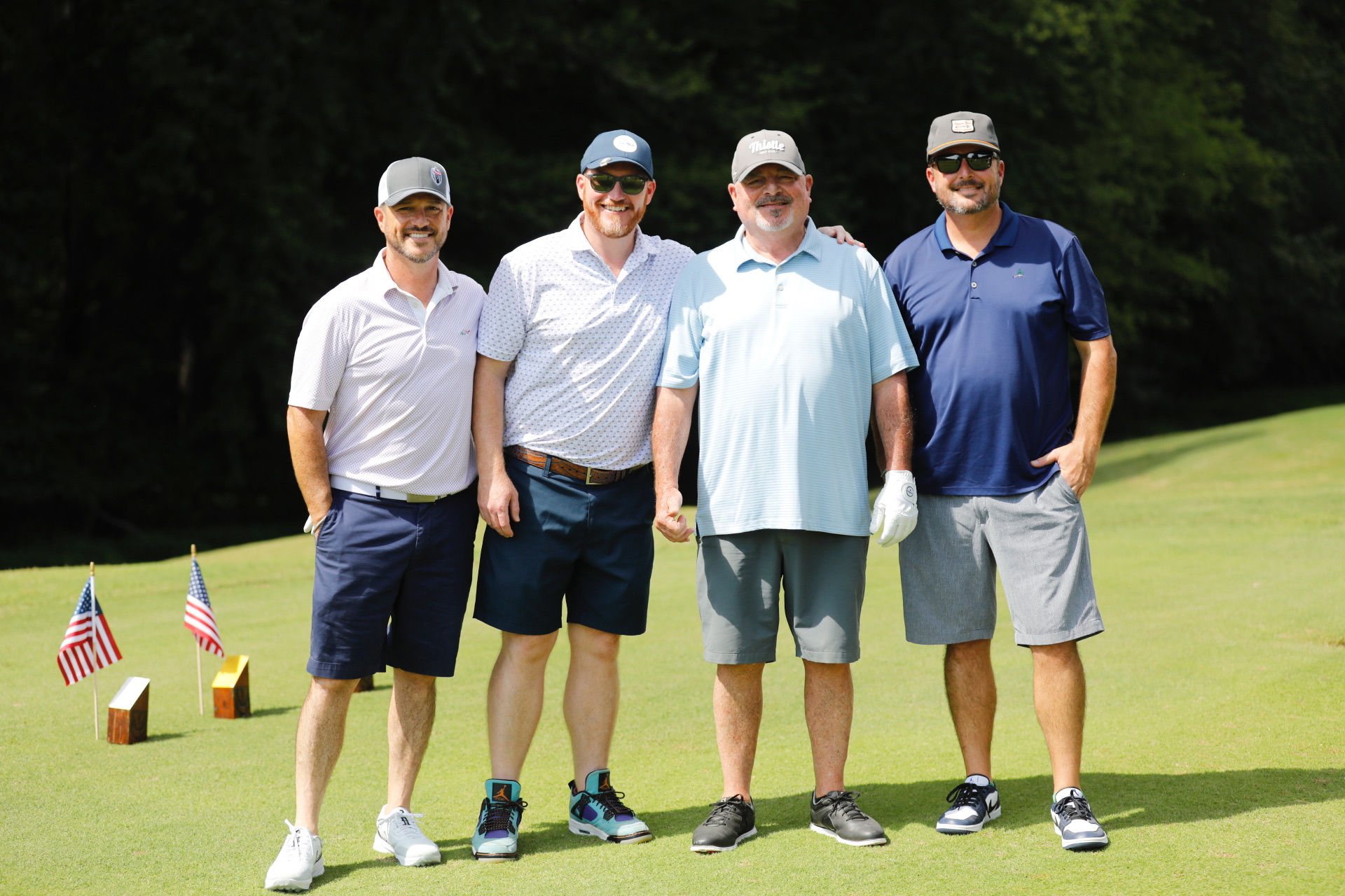 Golfers at the Garret Torney golf tournament