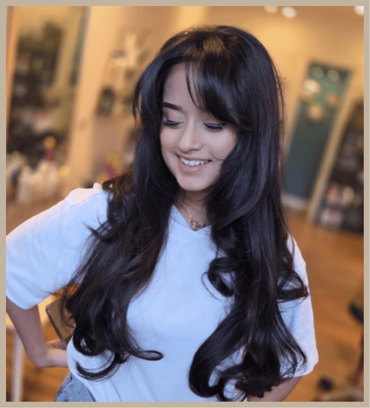 Extra long cut and blowdry result by Sara Styles Hair in Bethnal Green