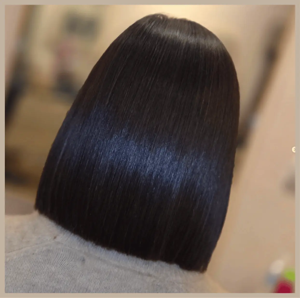 Short smooth bob blowdry by Sara Styles Hair in Bethnal Green