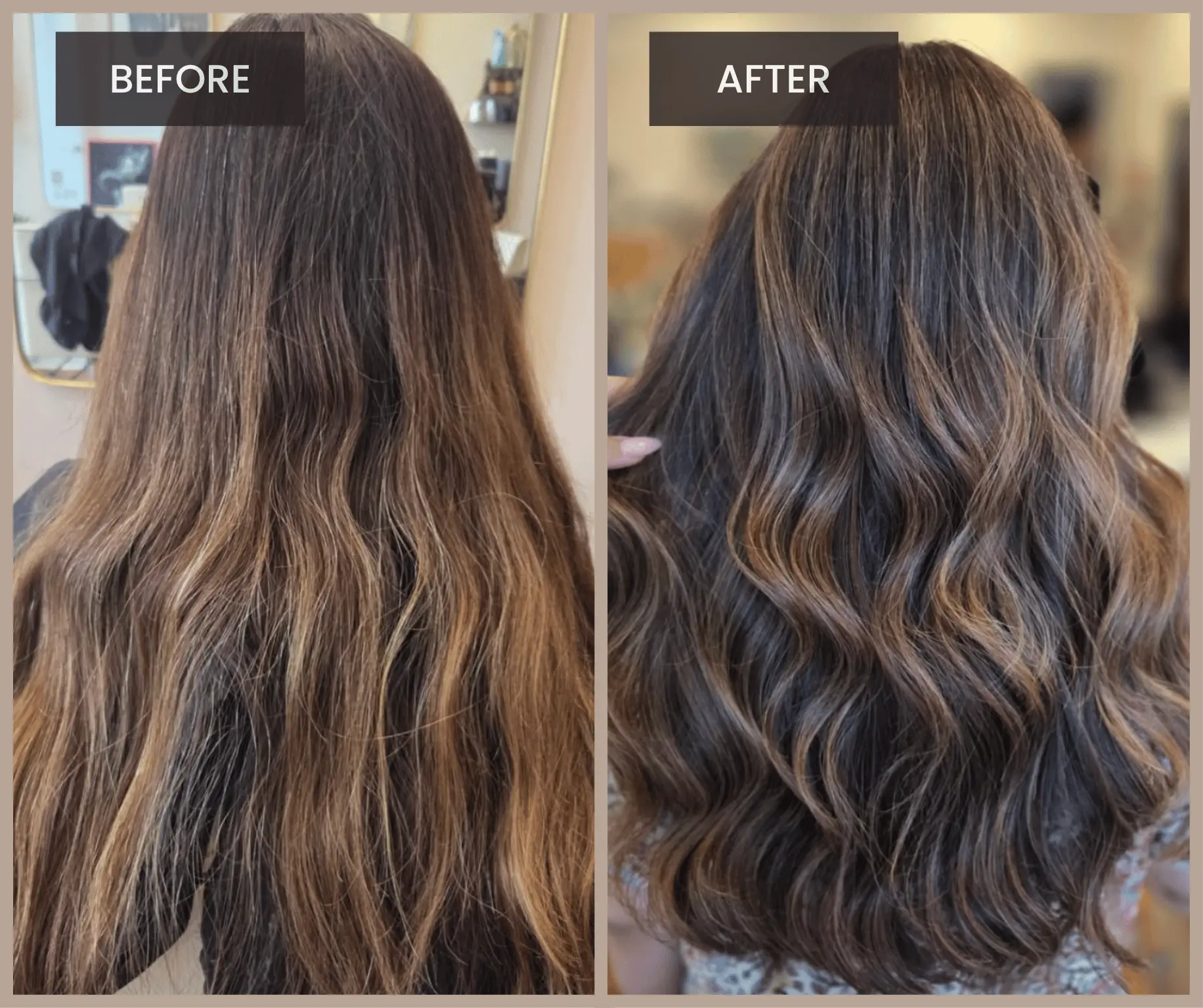 Full head highlights and babylights before and after by Sara Styles Hair in Bethnal Green