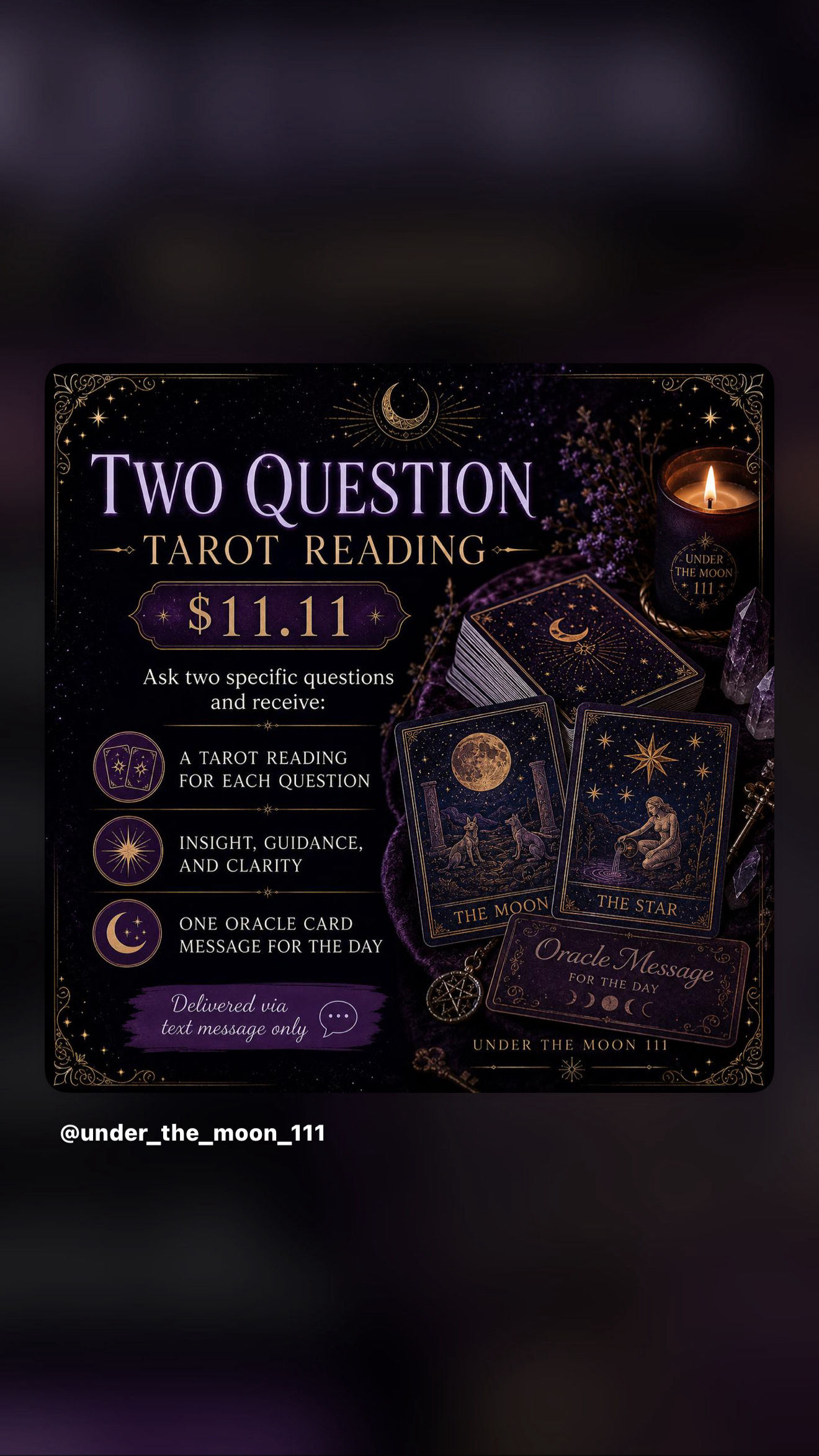 TWO QUESTION TAROT READING