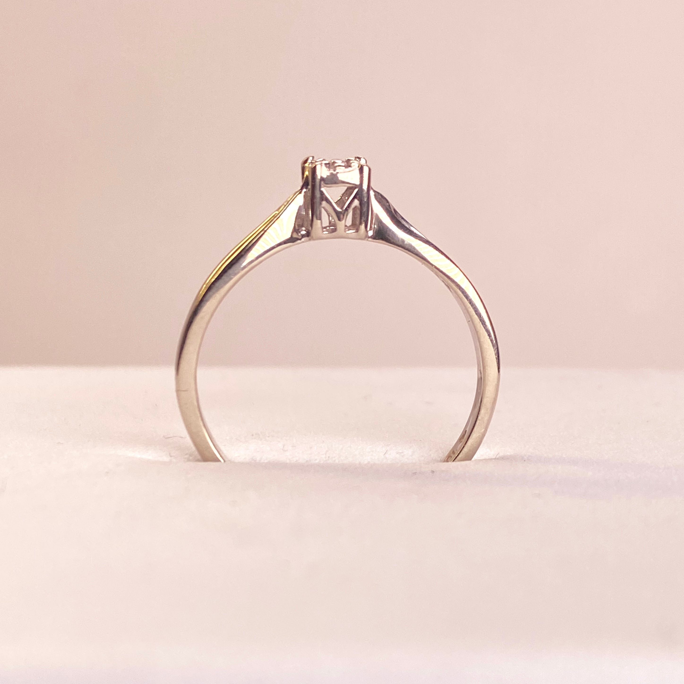 10k Gold Diamond Engagement Ring