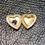Thumbnail: 10k Gold Amethyst Heart Locket 