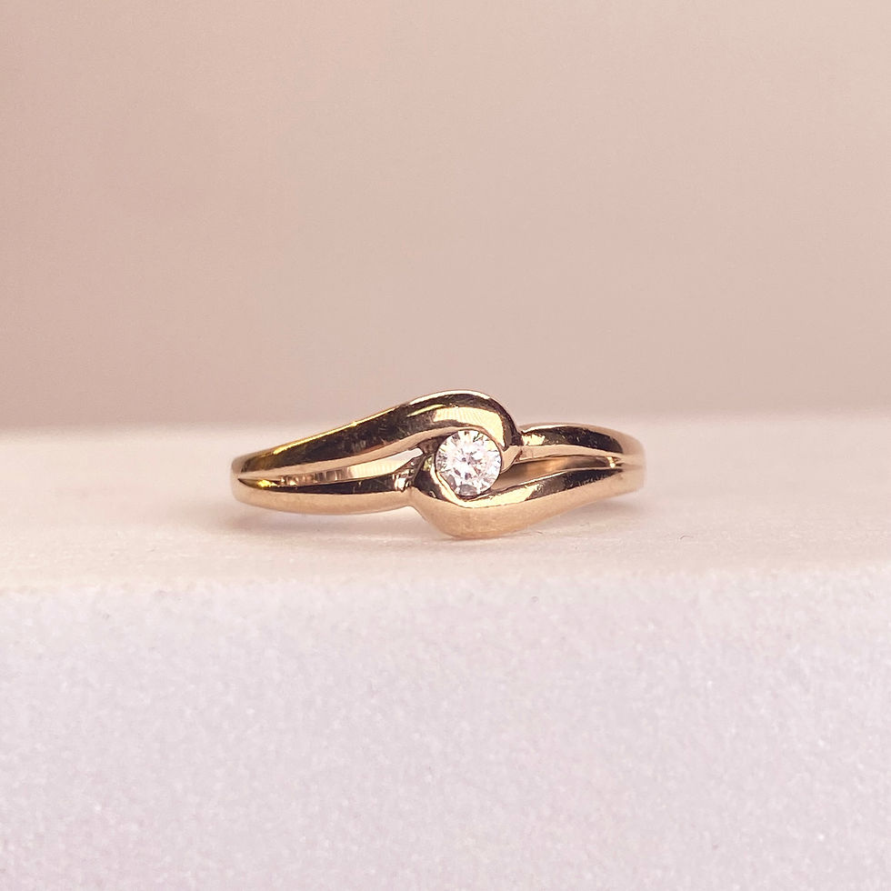 10k Gold CZ Ring