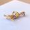 Thumbnail: 10k Gold Hockey Player Pendant