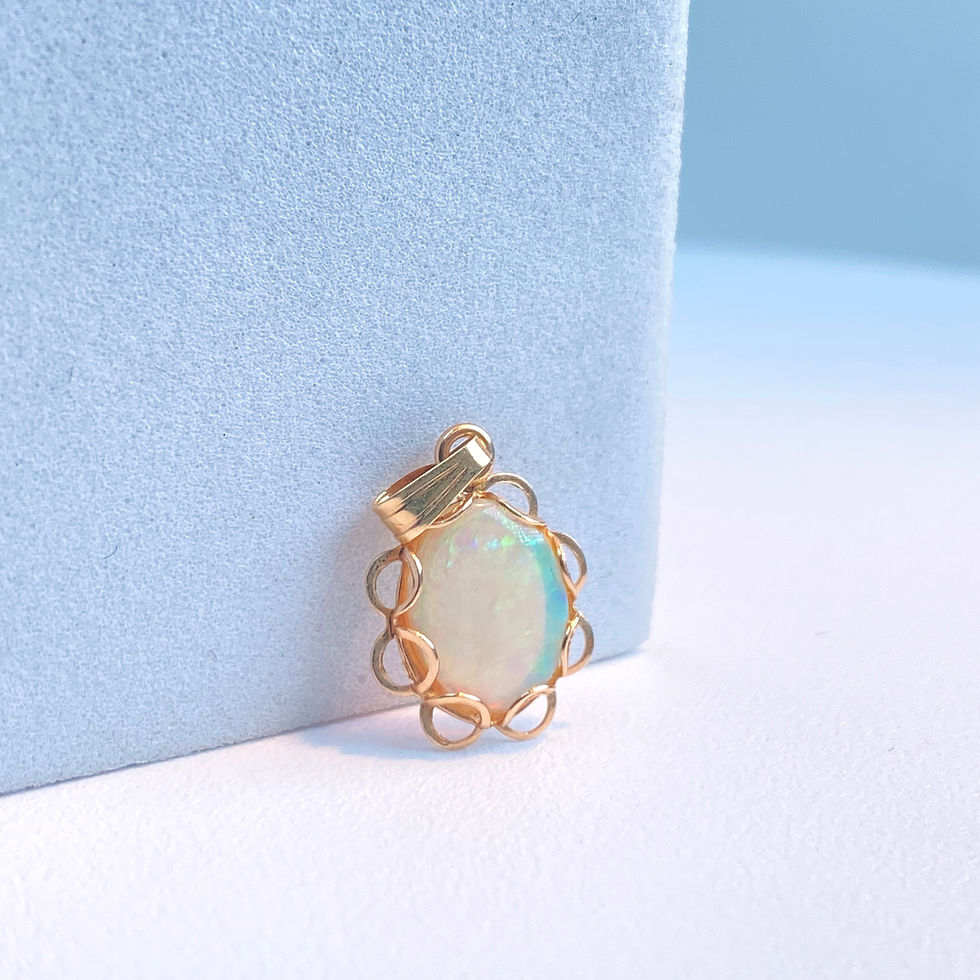 14k Opal Pendant