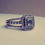 Thumbnail: 14k Rose-Gold Emerald cut Halo Diamond Ring