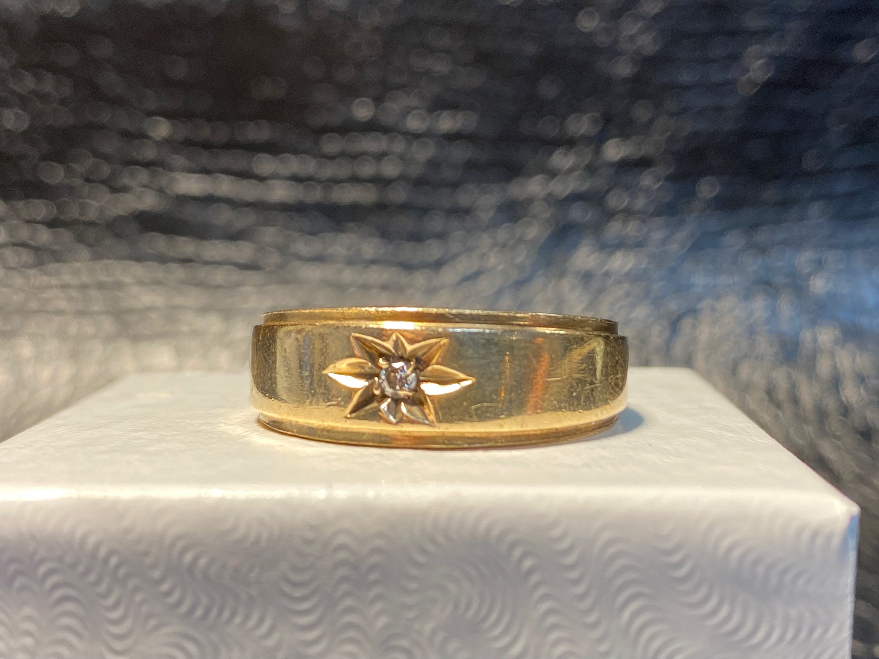 14k Gold Diamond Band