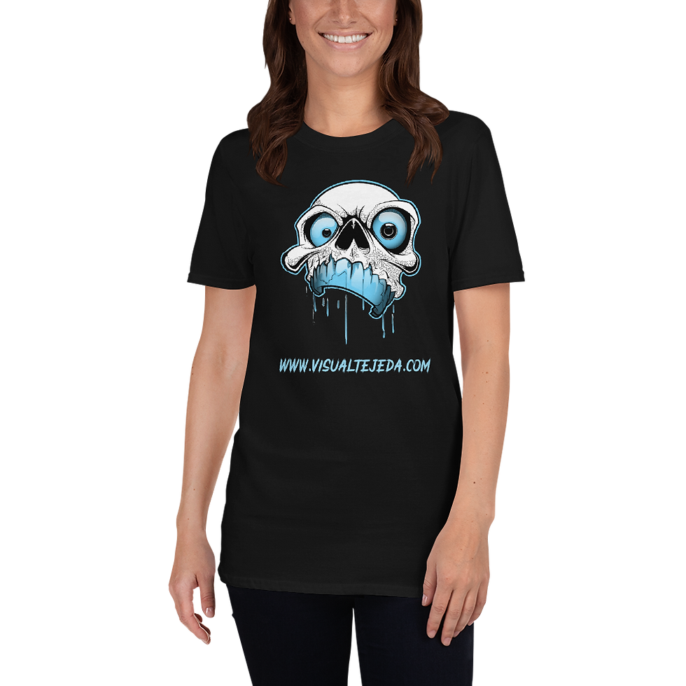 Thumbnail: Blue Skull Short-Sleeve Unisex T-Shirt