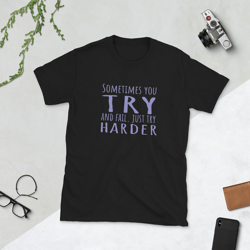 Thumbnail: Try Harder Short-Sleeve Unisex T-Shirt