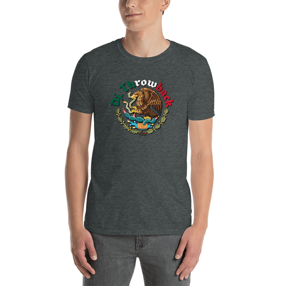 Thumbnail: DJ Throwback Mexico Flag Short-Sleeve Unisex T-Shirt