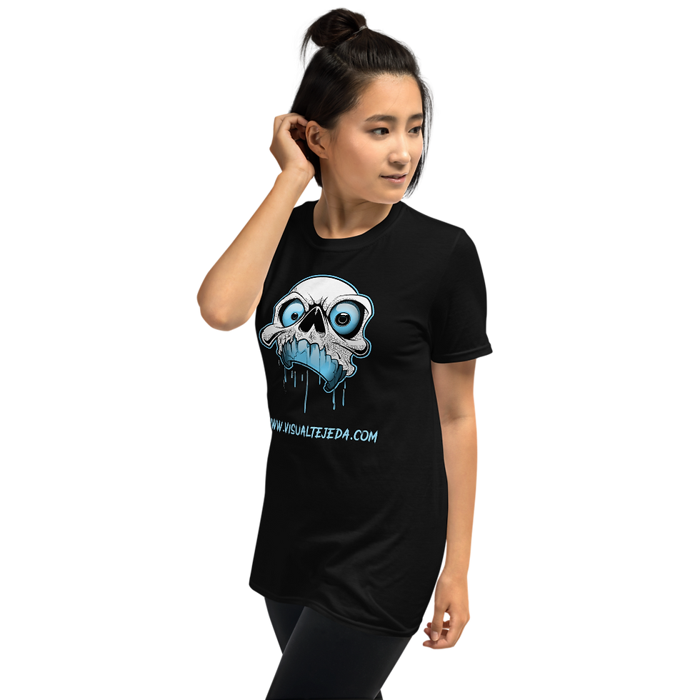 Thumbnail: Blue Skull Short-Sleeve Unisex T-Shirt