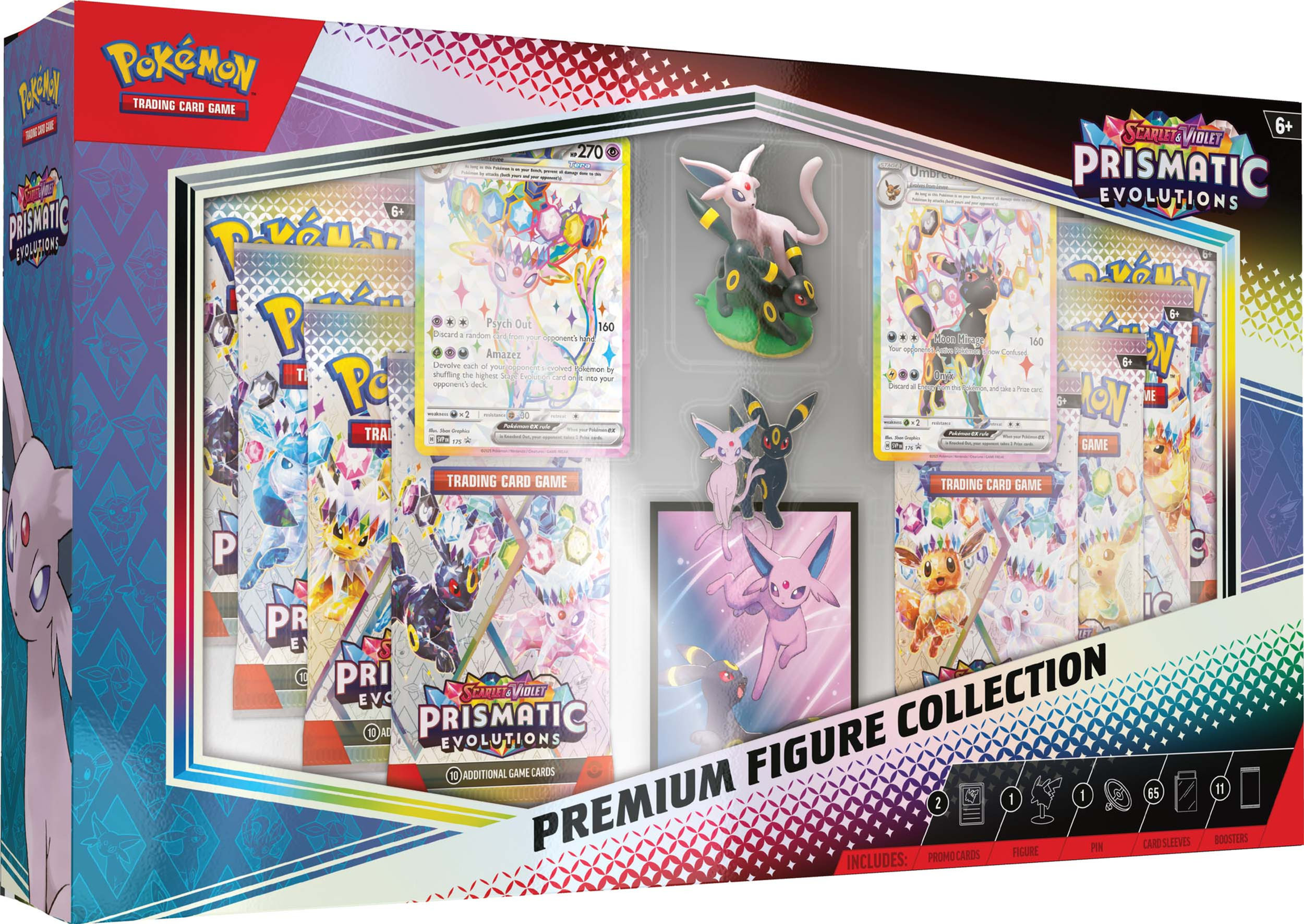 Pokemon Trading Card Game TCG Scarlet & Violet 8.5 Prismatic Evolutions Premium Figure Collection Australia Espeon Umbreon
