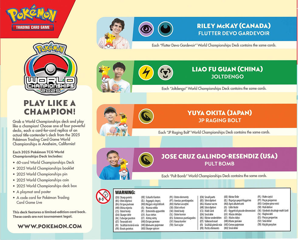 Thumbnail: Pokemon TCG Trading Card Game 2025 World Champoinships Deck Collectible Australia