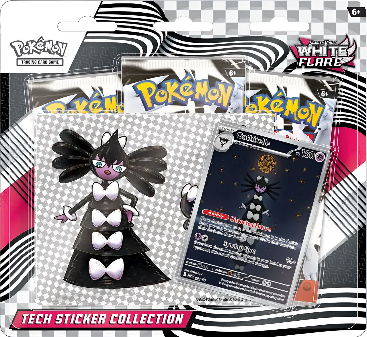 Pokemon Trading Card Game TCG Scarlet & Violet 10.5 BLACK BOLT TECH STICKER BLISTER Collection Australia white flare