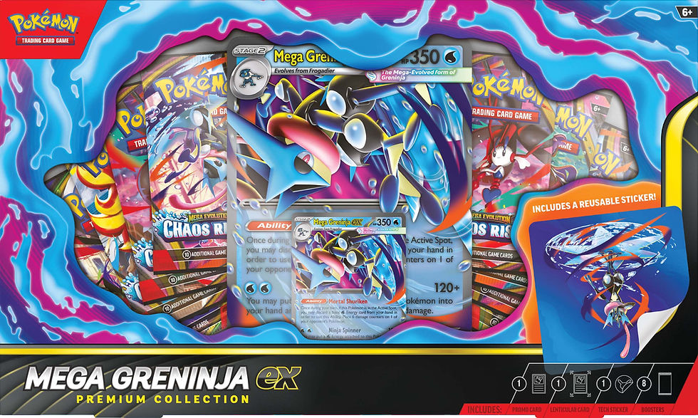 Pokemon Trading Card Game TCG Mega Evolution Chaos Rising Greninja EX Premium Collection box Australia