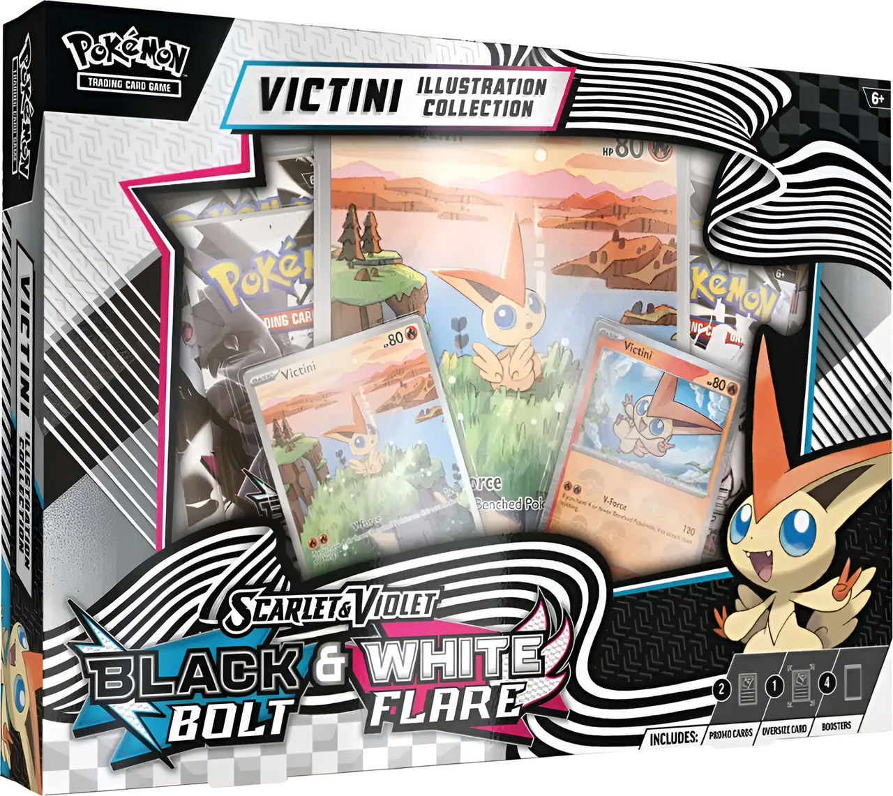 Pokemon Trading Card Game TCG Scarlet & Violet 10.5 Unova Victini Illustration Collection Australia Box set black bolt white