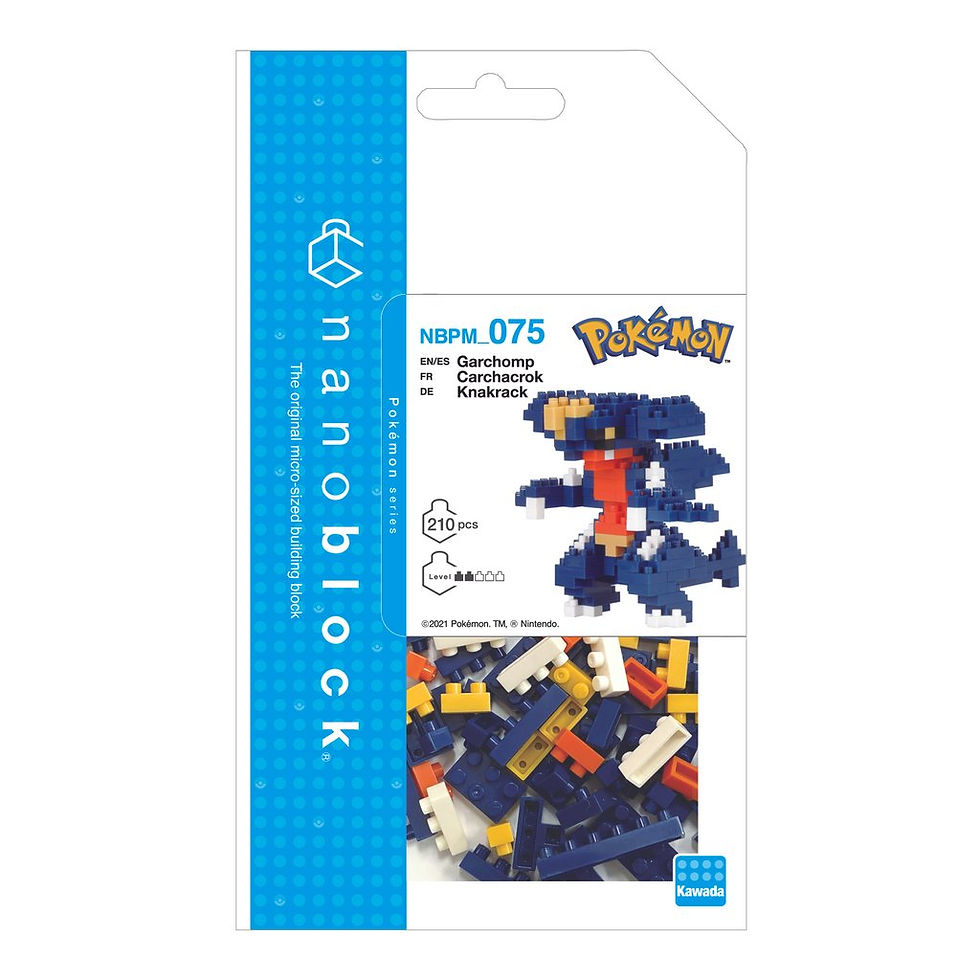 Nanoblock Pokemon Garchomp Australia mini buildable interactive toy Sinnoh dragon ground pseudo box