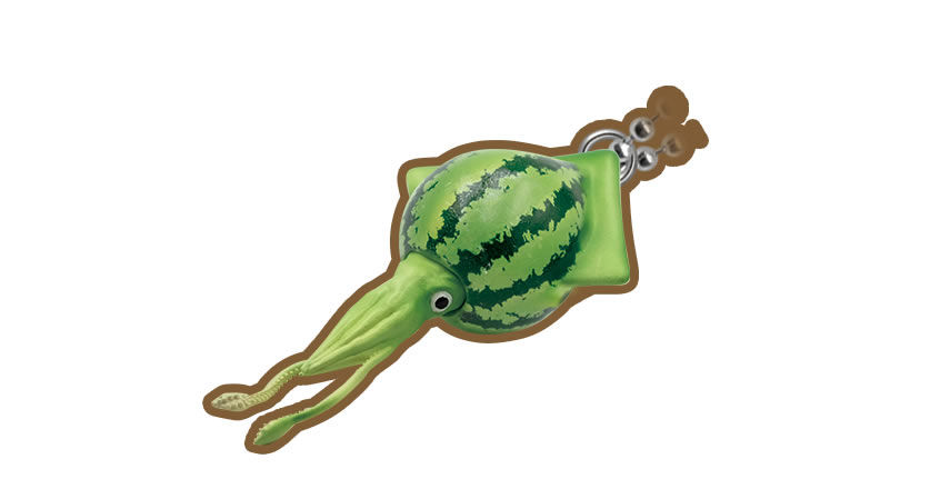 Thumbnail: Gashapon Gacha Capsule Toy Qualia Ponkichi Oyasai Fairy Vegetable Figure collectable Watermelon squid Australia