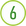 Number 6 icon