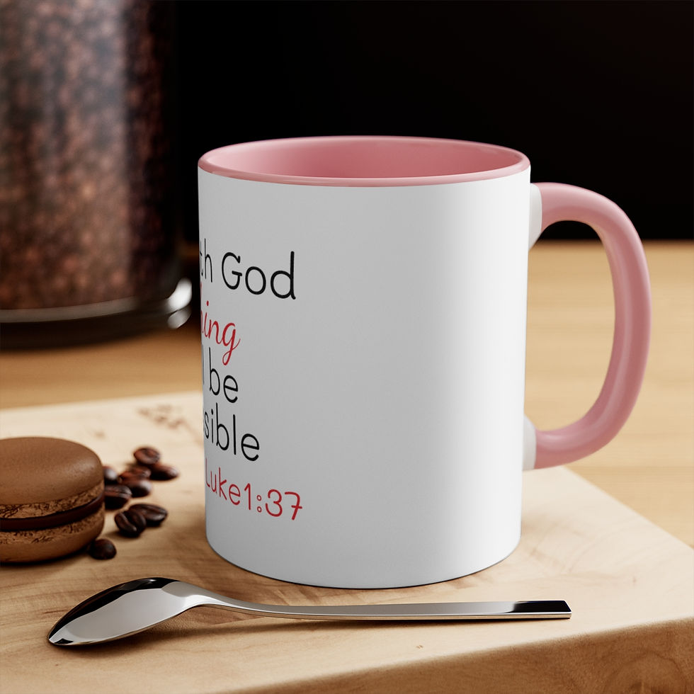 Thumbnail: Luke 1:37 Mug