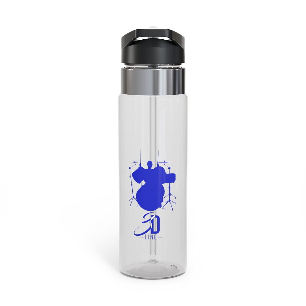 Thumbnail: 3rd's Drum Line Sport Bottle, 20oz (Blue)