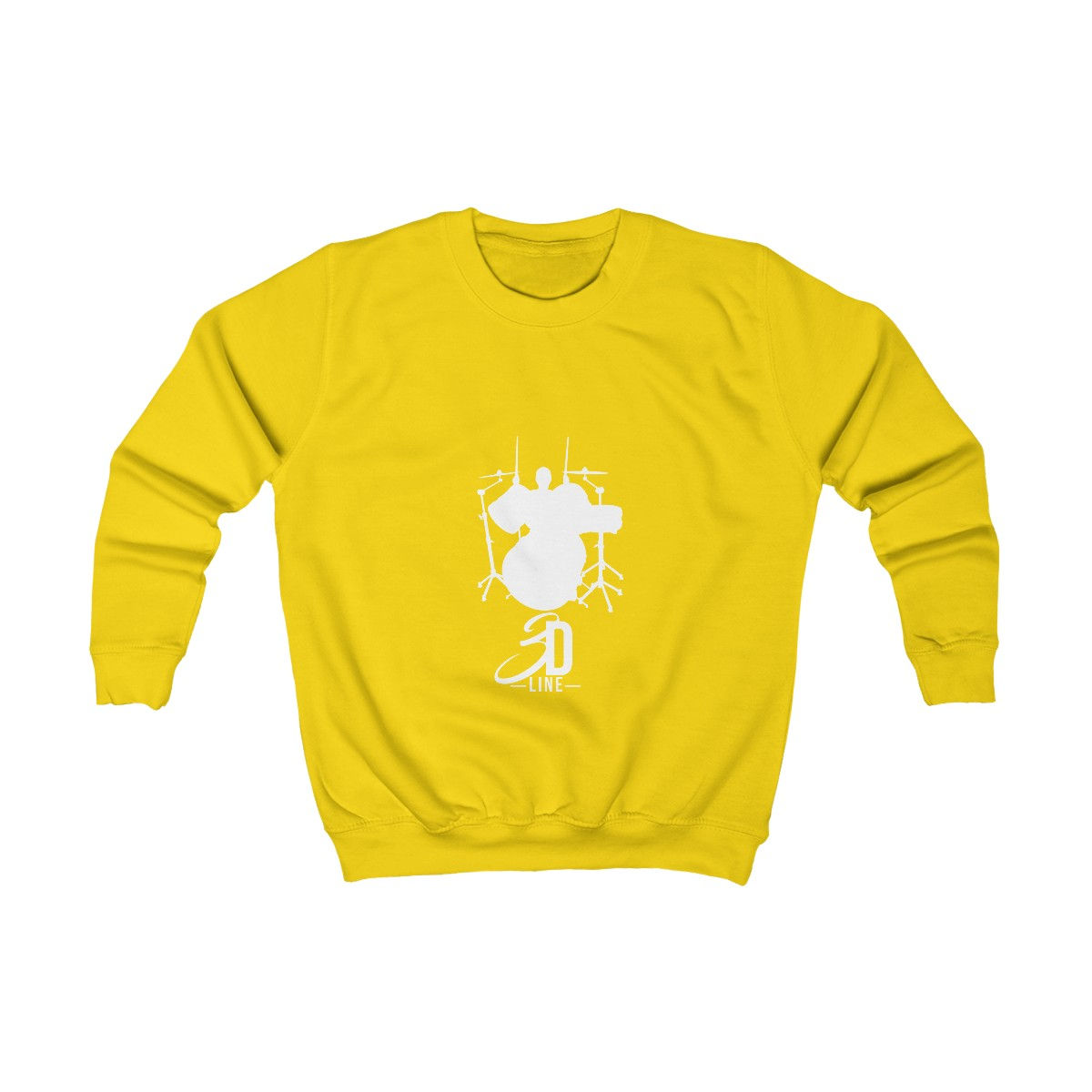 3rd's Drum Line Long Sleeve Sweatshirt -White Logo (Kids)