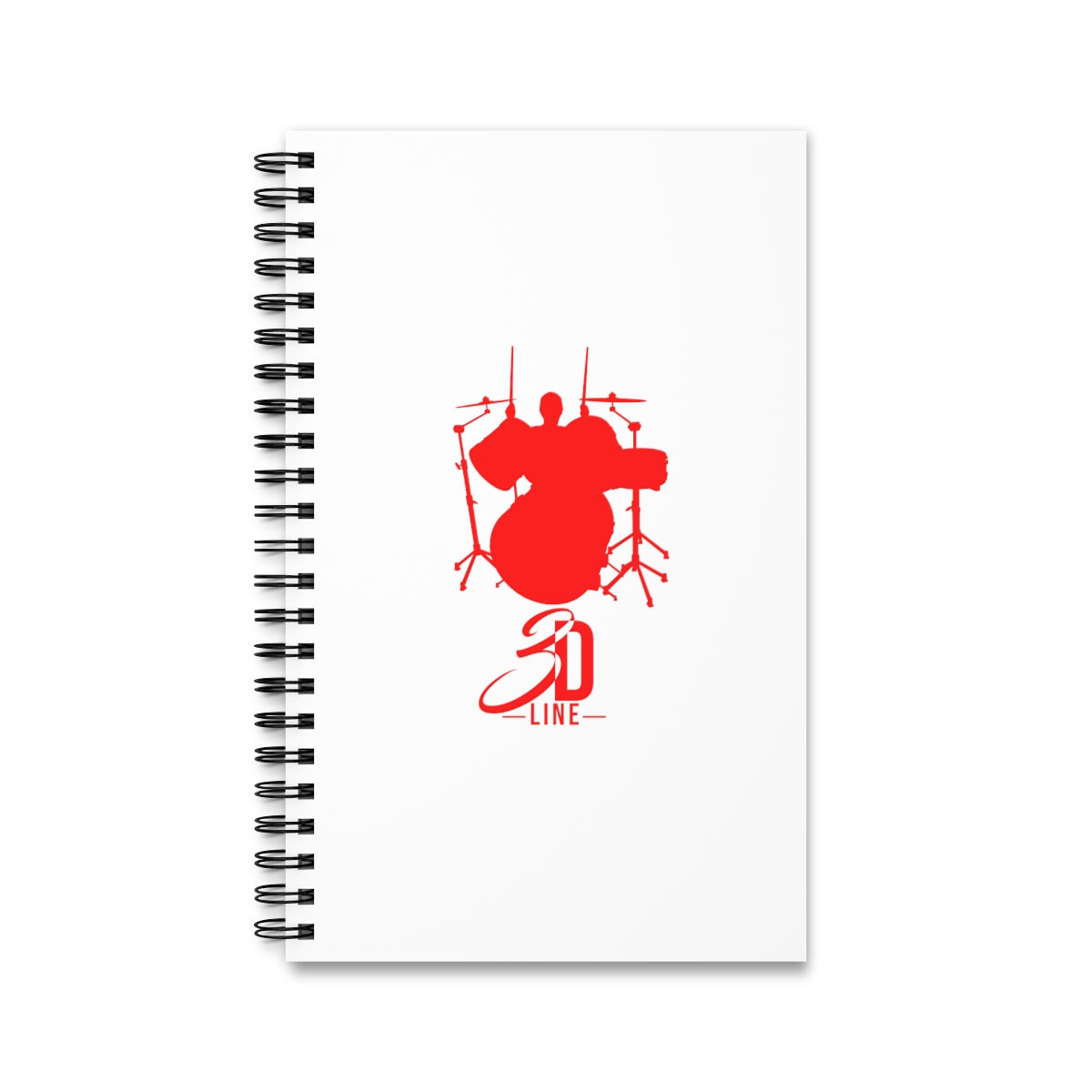 3rd's Drum Line Spiral Journal (Red)