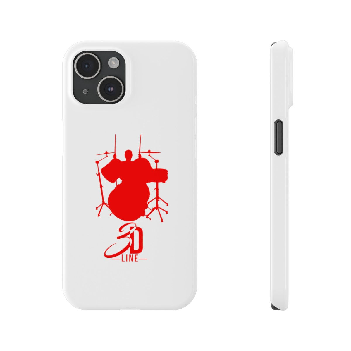 3rd's Drum Line Slim Phone Case (Red)