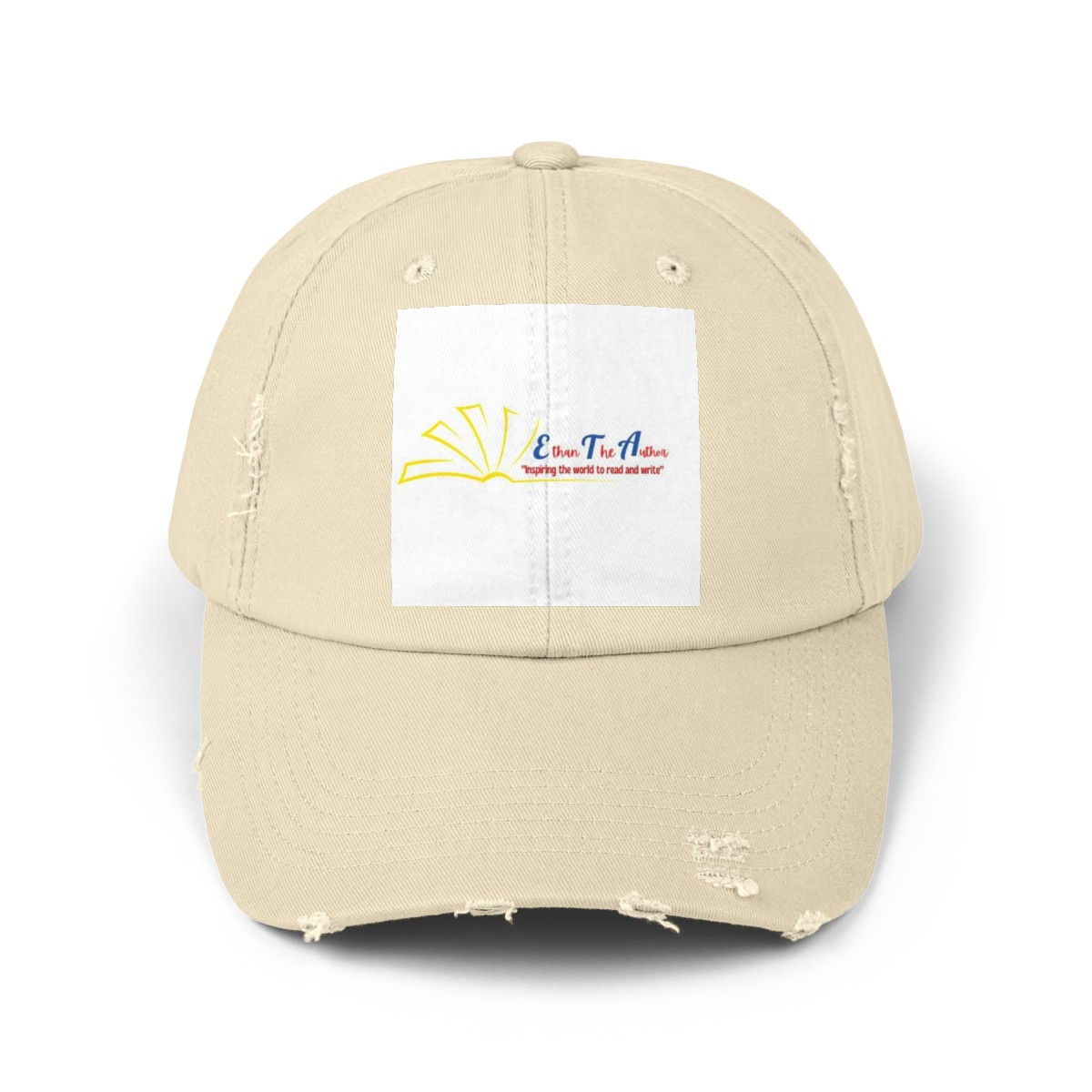Ethan The Author's Unisex Distressed Cap