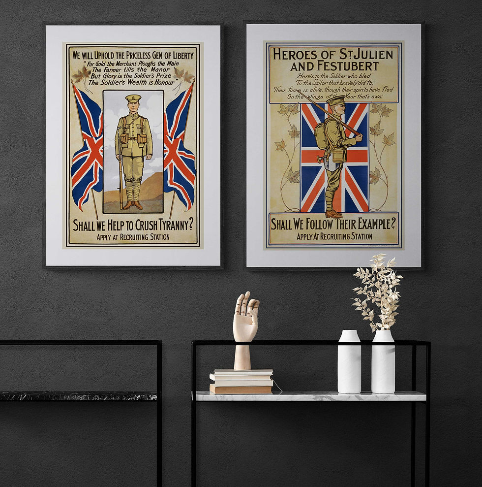 Thumbnail: Heros of St. Julien and Festubert, Montreal 1916  #09-013