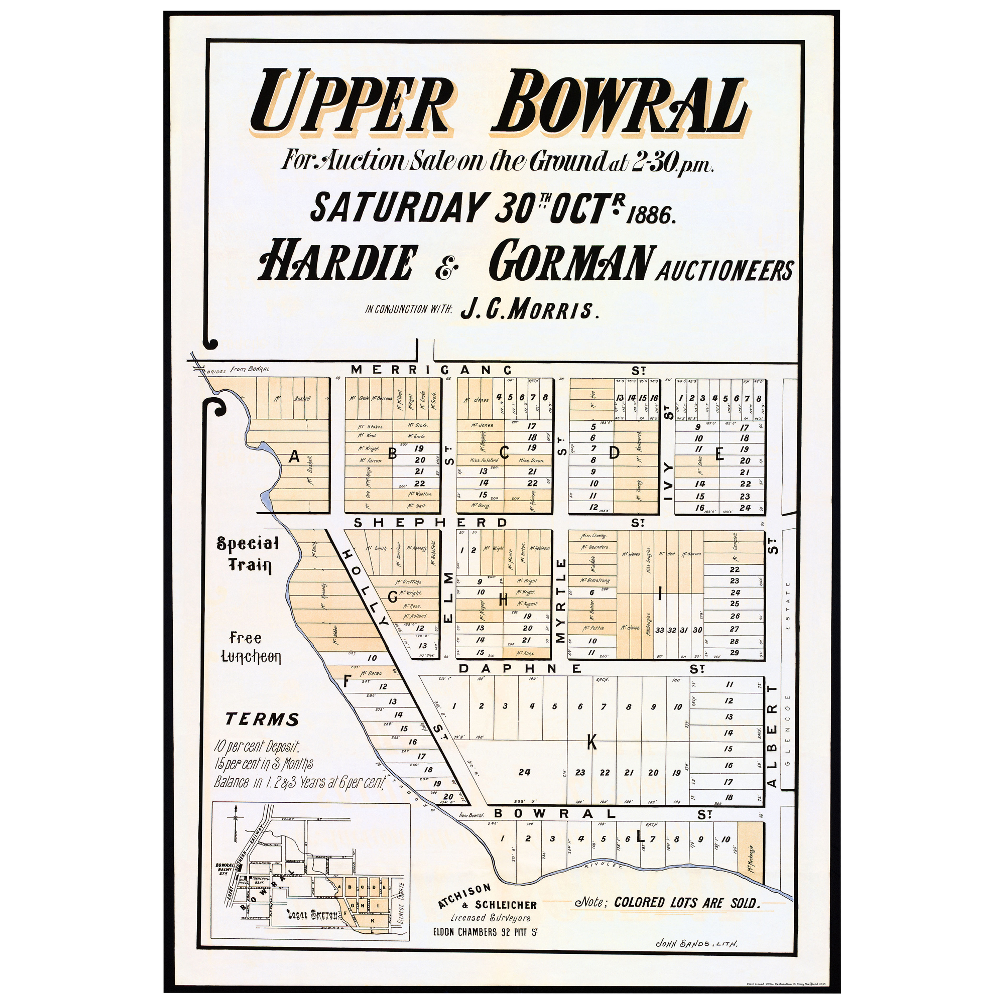 Upper Bowral, Bowral, Southern Highlands NSW 1886 sub-division #08-025