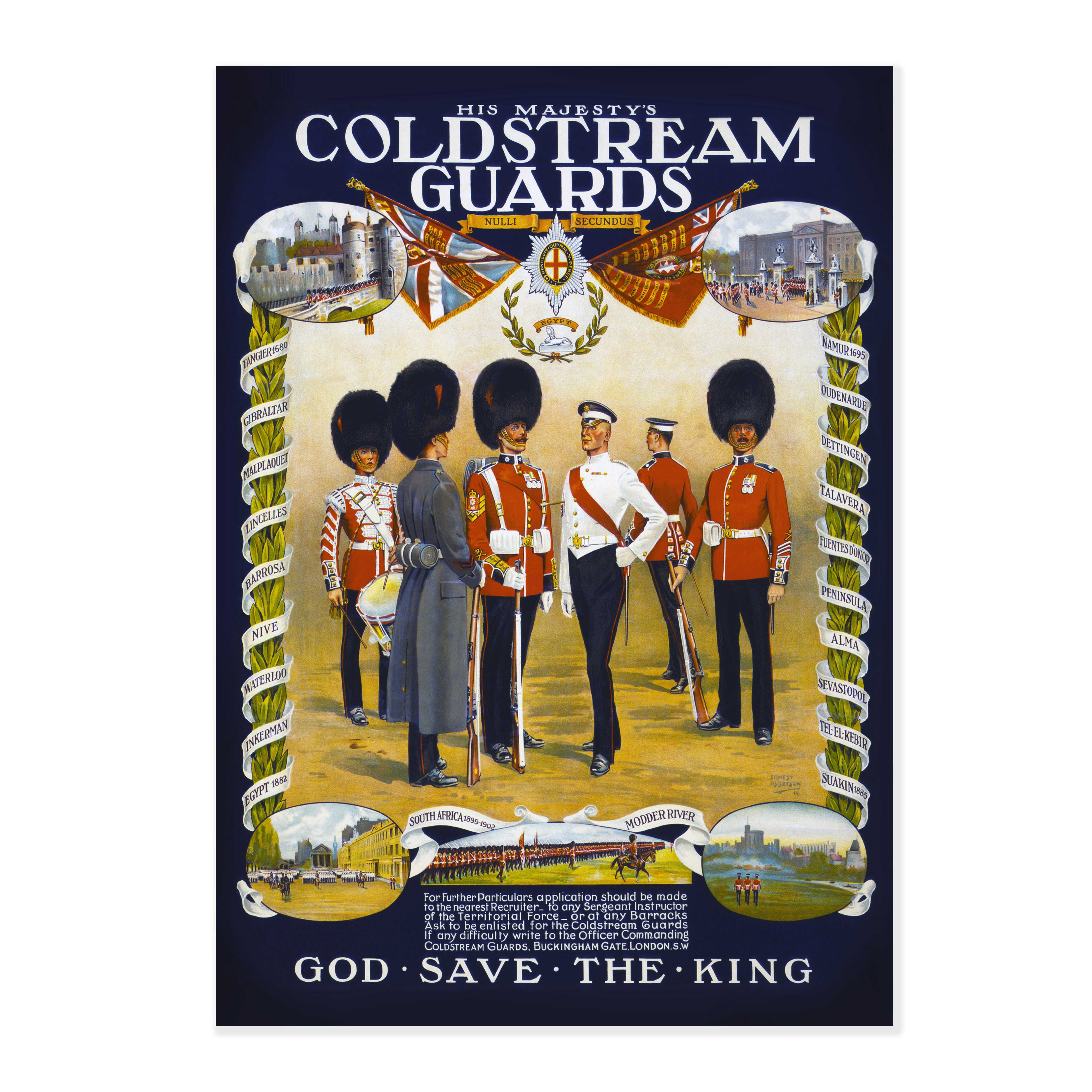 Coldstream Guards, London 1914 by Ernest Ibbetson #09-009