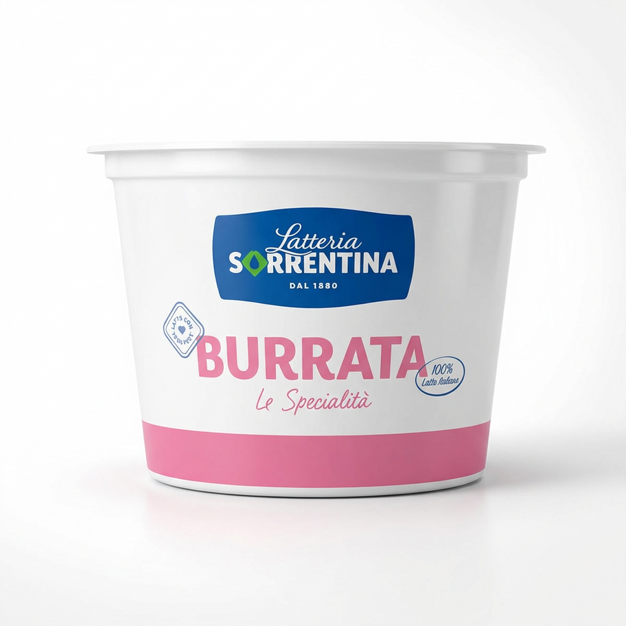 Latteria Sorrentina Burrata 250g – Italian burrata cheese in tub