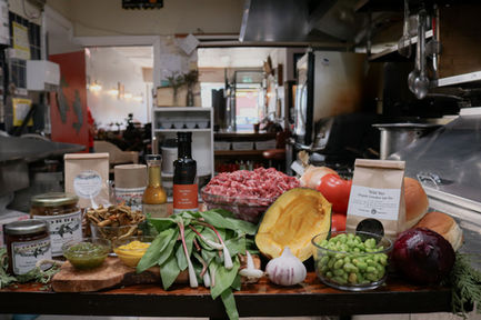 Ingredients for Game Burger