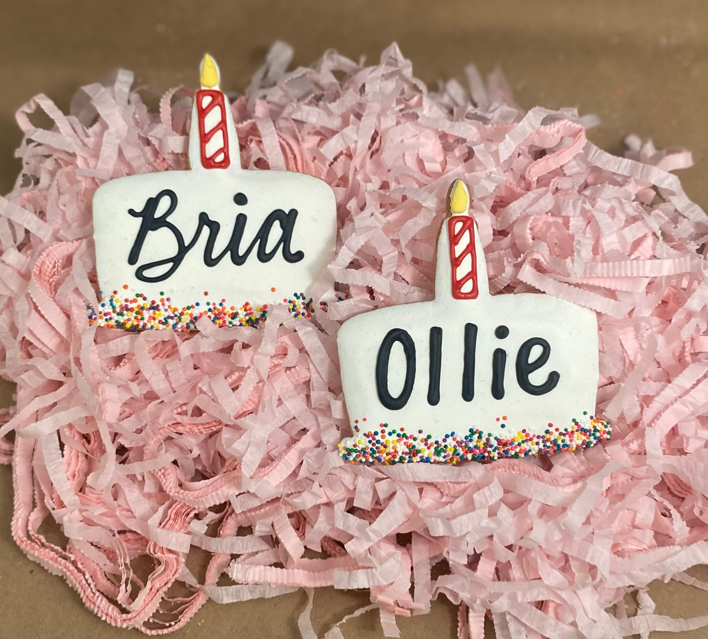 Personalized Candle Cookie