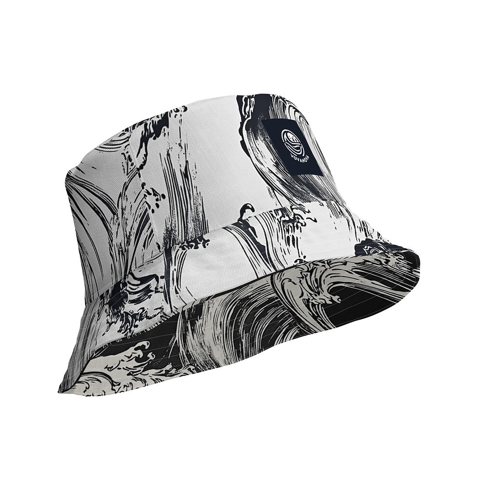 Thumbnail: Digital print Reversible bucket hat inside