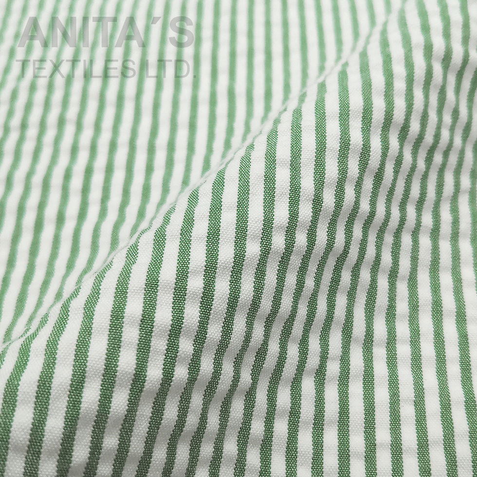 Cotton Stretched Seersucker Stripes