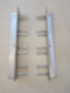 Stainless steel brackets for braai grid